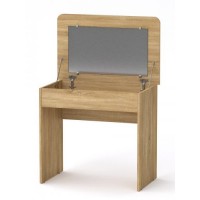 Туалетний столик Компанит Трюмо 7 з відкидним дзеркалом 80х50х72 см Дуб сонома Туалетний столик Компанит Трюмо 7 з відкидним дзеркалом 80х50х72 см Дуб сонома
