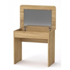 Туалетний столик Компанит Трюмо 7 з відкидним дзеркалом 80х50х72 см Дуб сонома