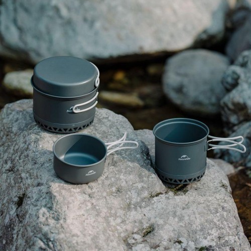 Набір посуду для кемпінгу Naturehike CNK2300CJ0002 2 предмети Сірий (2323509655) Набір посуду для кемпінгу Naturehike CNK2300CJ0002 2 предмети Сірий (2323509655)