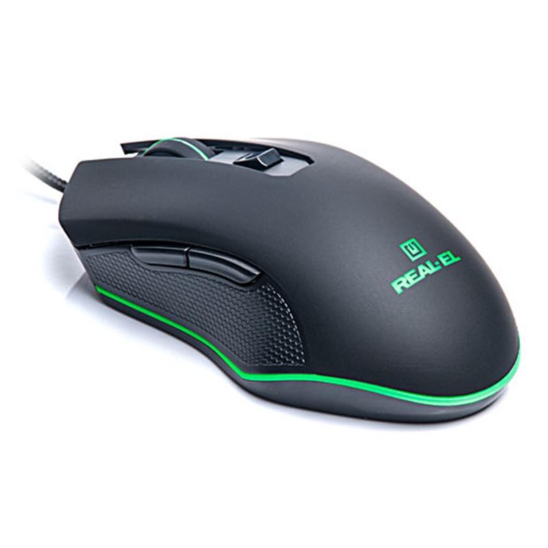 Миша REAL-EL RM-550 Black USB