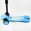 Самокат триколісний складане кермо світло звук дим Best Scooter MAXI 60 кг Blue (111437)