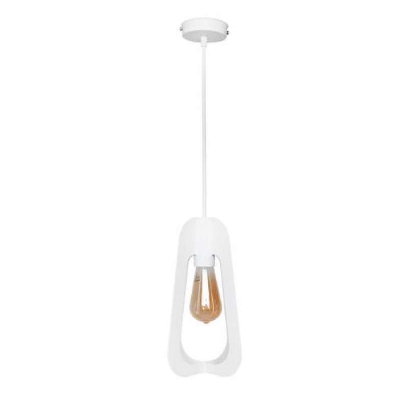 Світильник підвісний MSK Electric Catania в стилі лофт під лампу Е27 NL 3019 WH білий