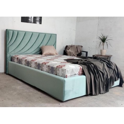 Ліжко BNB Laurel Comfort 120 х 190 см Simple З підйомним механізмом та нішою для білизни Зелений в інтернет супермаркеті PbayMarket!