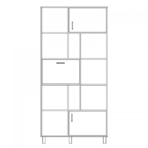 Шафа-Пенал Тиса Мебель ШС-101 Дуб сонома 205x35x100 см Шафа-Пенал Тиса Мебель ШС-101 Дуб сонома 205x35x100 см