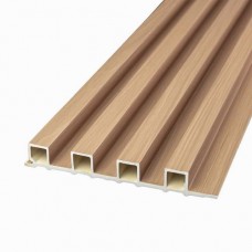 Декоративна стінова рейка Sticker Wall WPC 3000x160x23 мм Капучіно (SW-00001855)