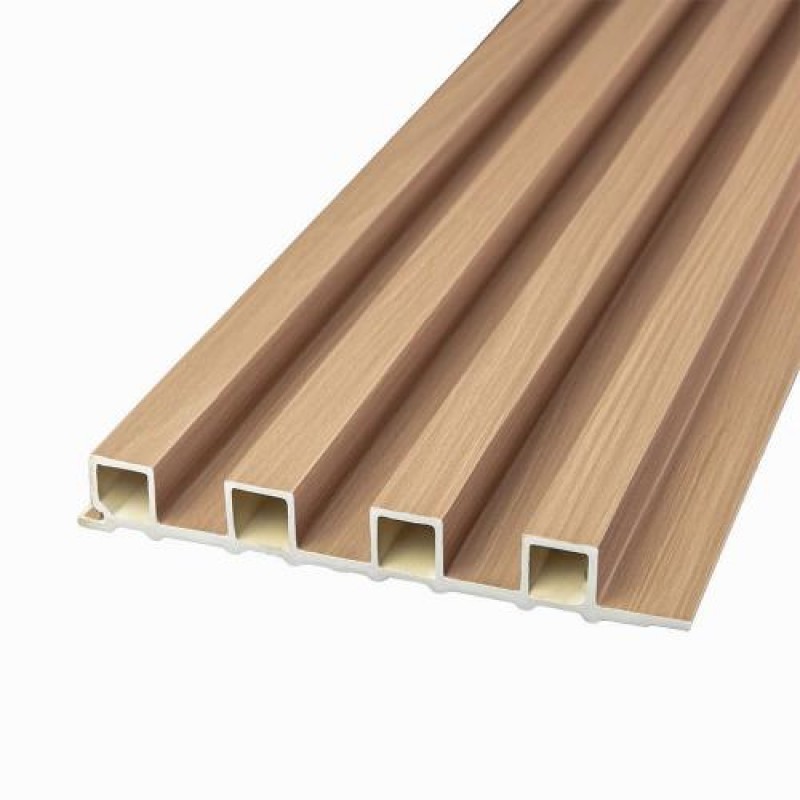 Декоративна стінова рейка Sticker Wall WPC 3000x160x23 мм Капучіно (SW-00001855)