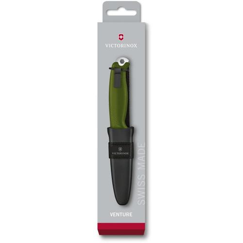 Ніж Victorinox Venture 23.3 см Зелено-чорний (3.0902.4)