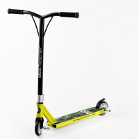 Самокат трюковий Best Scooter Skull Warrior HIC-система пеги алюмінієвий диск та дека 100 кг Green and yellow (106841)