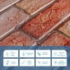 Декоративна ПВХ панель цегла Sticker Wall SW-00001426 960х480х4 мм Коричнево-рожева