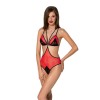 Напівпрозоре боді з мереживом Passion PEONIA BODY XXL/XXXL red в інтернет супермаркеті PbayMarket!