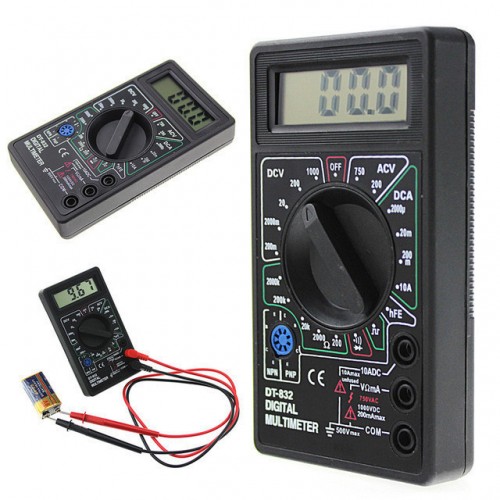 Цифровий тестер мультиметр Digital DT-832 Чорний