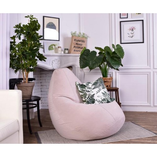 Крісло Мішок Груша Велюр 150х100 Студія Комфорту Великий бежевий Крісло Мішок Груша Велюр 150х100 Студія Комфорту Великий бежевий