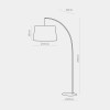 Торшер TK Lighting HANG 90х45х28 см Чорний (TK5077)