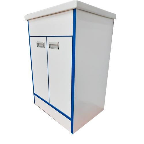 Тумба Mikola-M пластик 3.0 Blue з умивальником СОМО 70 см Тумба Mikola-M пластик 3.0 Blue з умивальником СОМО 70 см