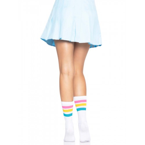 Шкарпетки жіночі в смужку Leg Avenue Pride crew socks Pansexual, 37–43 розмір в інтернет супермаркеті PbayMarket!