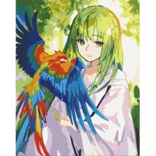 Картина за номерами Art Craft Та що розмовляє з птахами 40х50 см 10264-AC