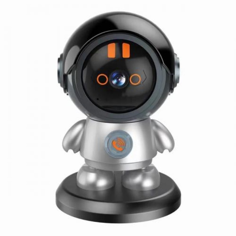 IP камера відеоспостереження RIAS Smart Robot (iCam365 APP) Wi-Fi 3MP Black-Grey