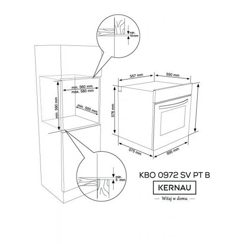 Духова шафа Kernau KBO 0972 SV PT B в інтернет супермаркеті PbayMarket!