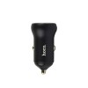 Автомобільний зарядний пристрій Hoco NZ5 Smooth road PD30W + QC3.0 5А car charger set Type C to Type C Чорний