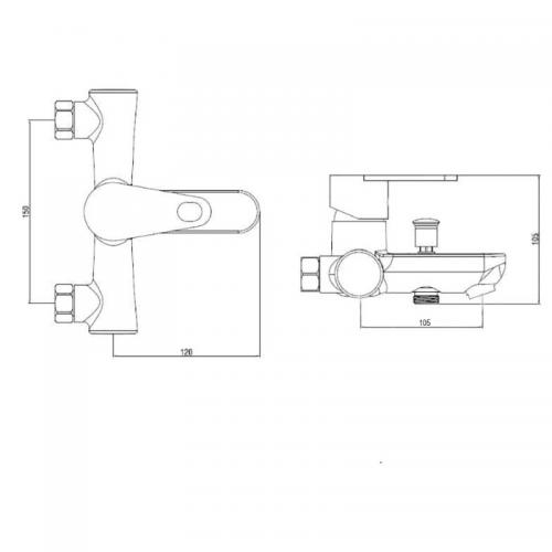 Змішувач Для Ванни Brinex 37W 006