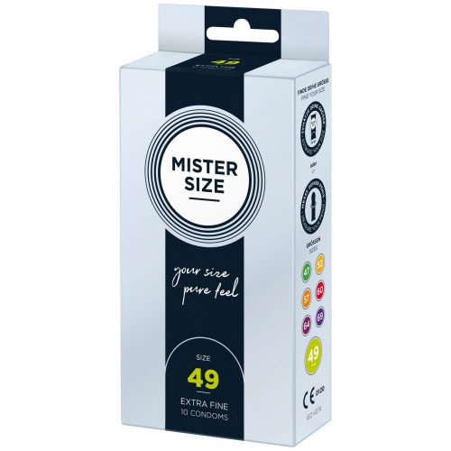 Презервативи Mister Size - pure feel - 49 (10 condoms), товщина 0,05 мм в інтернет супермаркеті PbayMarket!