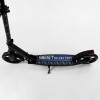 Двоколісний самокат Best Scooter складаний амортизатор стоп сигнал 100 кг Black and blue (105431)