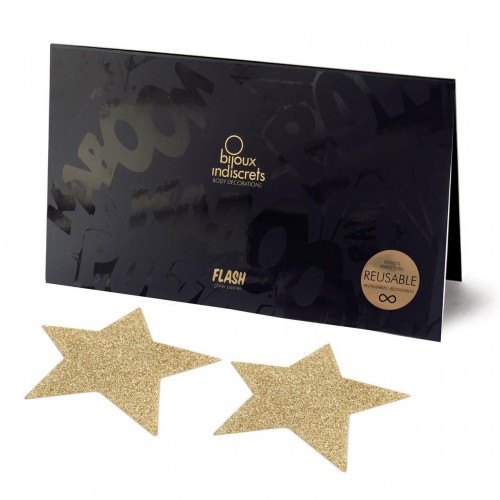 Пестіс прикраса на соски Bijoux Indiscrets Flash Star Gold (SO2340) в інтернет супермаркеті PbayMarket!