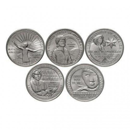 Набір монет Collection США 25 центів 2022 жінки Америки 5 шт 20.2 мм Сріблястий (hub_iz4kiy) в інтернет супермаркеті PbayMarket!