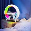 Настольна аккумуляторна смарт лампа із вбудованим аккумулятором UKC Smart RGB 15W Light Sound Machine Bluetooth Біла