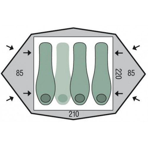 Намет Pinguin Tornado 3 Оливковий Намет Pinguin Tornado 3 Оливковий