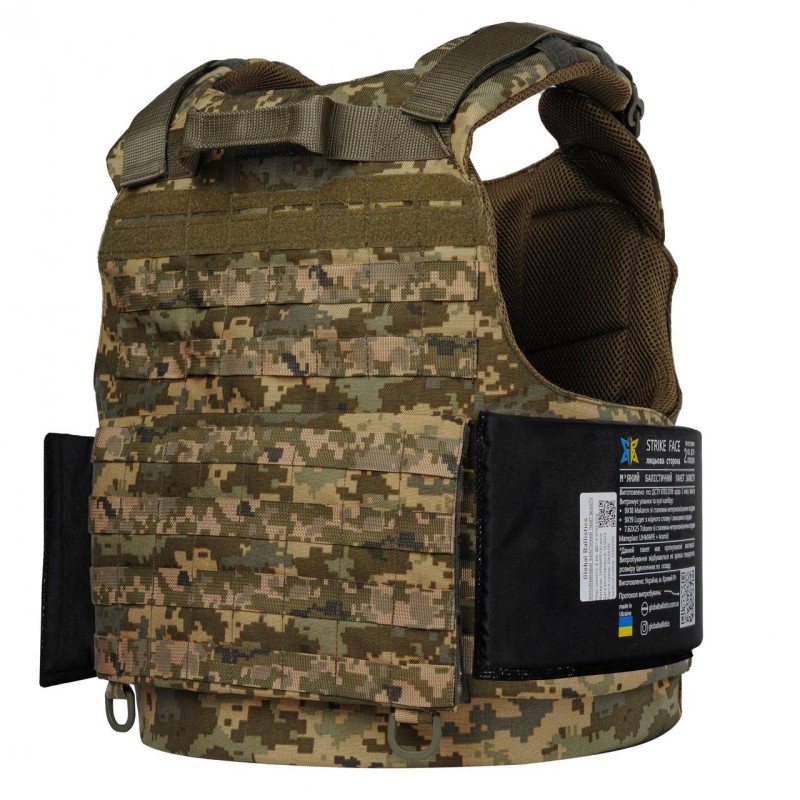 Плита бічна балістична No Brand 2 клас 15х20 см Чорний (2356734098)