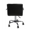 Крісло Артур КО SDM на колесах, регульоване по висоті, екокожа Чорний