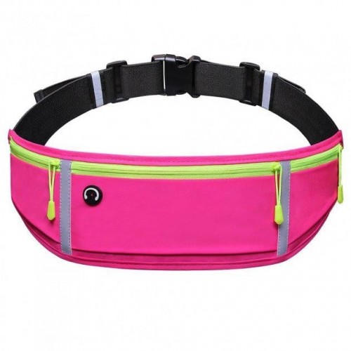 Спортивна сумка для бігу на пояс RunBag з 3 кишенями Pink (050328) Спортивна сумка для бігу на пояс RunBag з 3 кишенями Pink (050328)