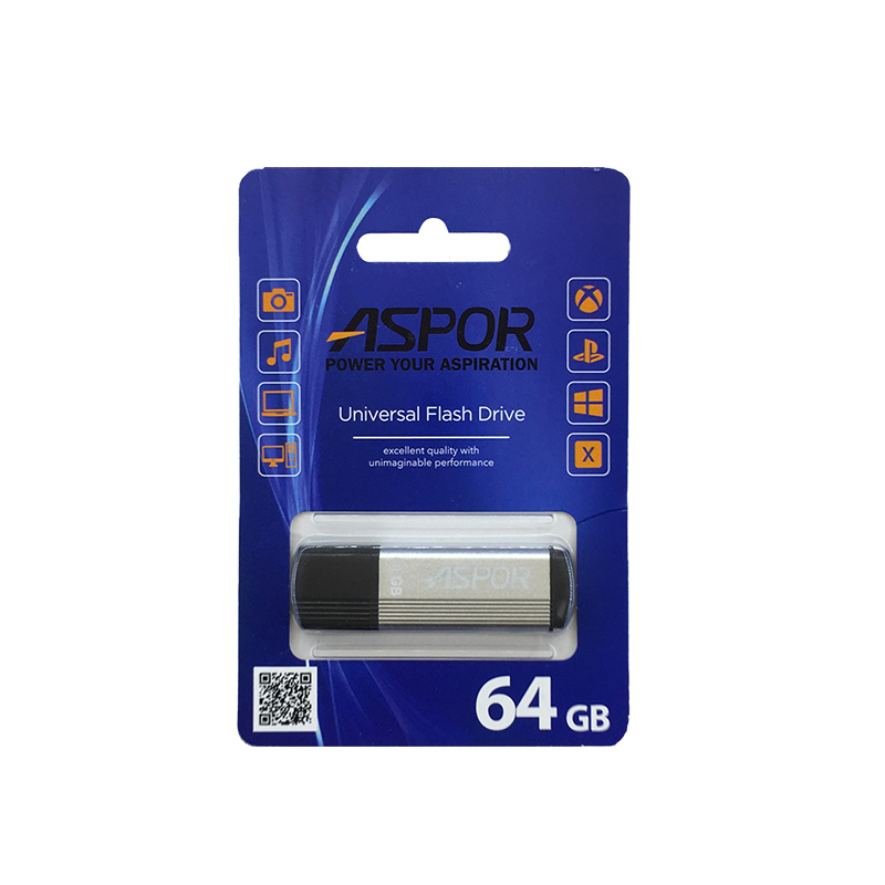 USB Flash Aspor AR121 64GB- срібло