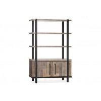 Шафа для зберігання в стилі Loft NS-2250 2030x1300x400 мм Черный Шафа для зберігання в стилі Loft NS-2250 2030x1300x400 мм Черный