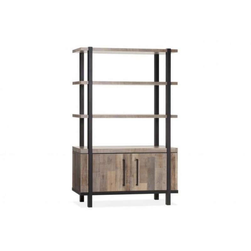 Шафа для зберігання в стилі Loft NS-2250 2030x1300x400 мм Черный