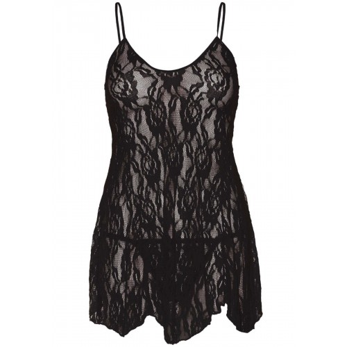 Пеньюар Leg Avenue Rose Lace Flair Chemise Black Plus Size в інтернет супермаркеті PbayMarket!