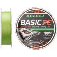 Шнур Select Basic PE Салатовий 100 м 0.16мм 8.3кг/18lb (1870-27-50) Шнур Select Basic PE Салатовий 100 м 0.16мм 8.3кг/18lb (1870-27-50)