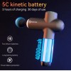 Масажер перкусійний Booster Lightsaber 4000mah 8 насадок Чорний (2430451836)