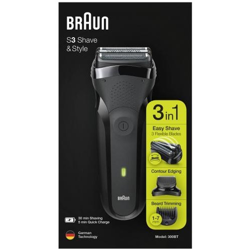 Електробритва Braun Series 3 300BT Black/Black (6587833) в інтернет супермаркеті PbayMarket!