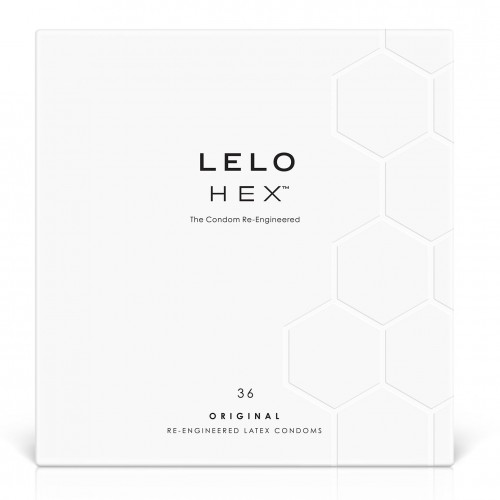 Презервативи LELO HEX Condoms Original 36 Pack, тонкі та суперміцні