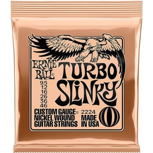 Струни для електрогітари Ernie Ball 2224 Turbo Slinky Nickel Wound 9,5/46 Струни для електрогітари Ernie Ball 2224 Turbo Slinky Nickel Wound 9,5/46
