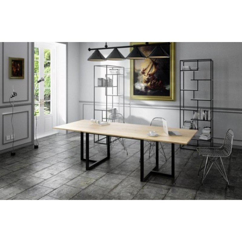 Обідній стіл у стилі Loft NS-1149 780x2000x900 мм Черный