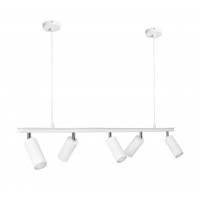 Люстра підвісна MSK Electric Tube в стилі лофт із поворотними плафонами NL 2450-5 WH