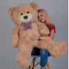 Плюшевий ведмедик Mister Medved Тедді 150 см Латте (144)