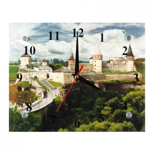 Годинник ДомАрт Кам'янець-Подільський Замок Похмурий день 20х25х5 см (21336) в інтернет супермаркеті PbayMarket!