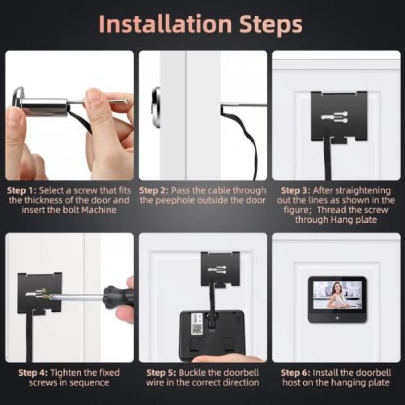 Wifi відеовічко Nectronix A15 Tuya app (101129)