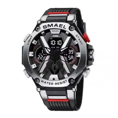 Тактичний наручний годинник Smael 8087 Black (16682-hbr) Тактичний наручний годинник Smael 8087 Black (16682-hbr)