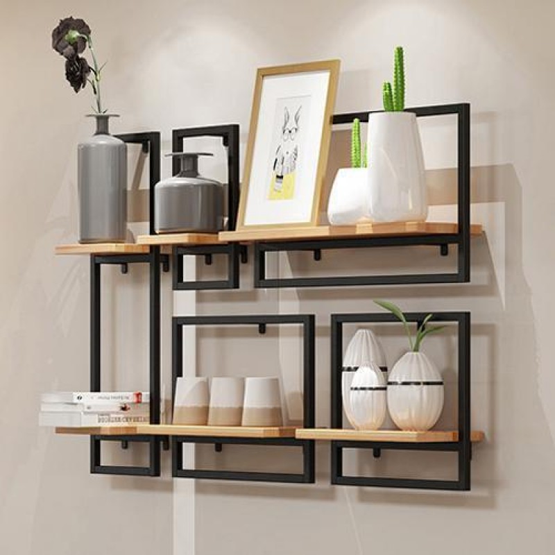 Настінна полиця в стилі Loft NS-1062 780x1200x250 мм Черный