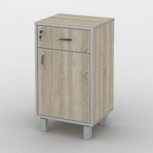Тумба офісна Тиса Мебель ТМ-110 1 Сонома 75x35x40 см